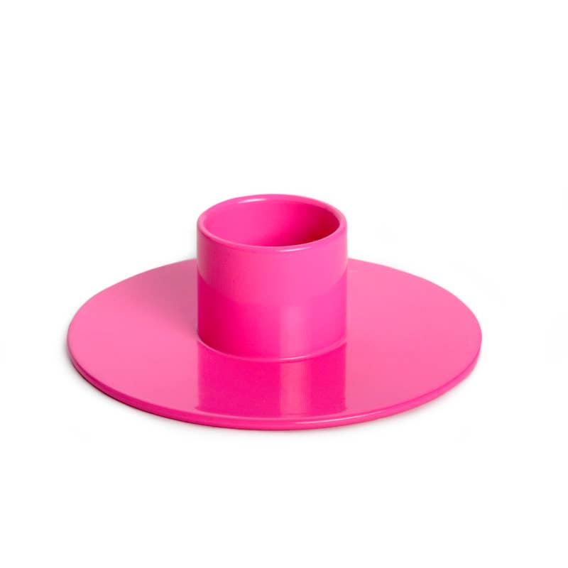 Porte-bougie POP rose néon 22 mm