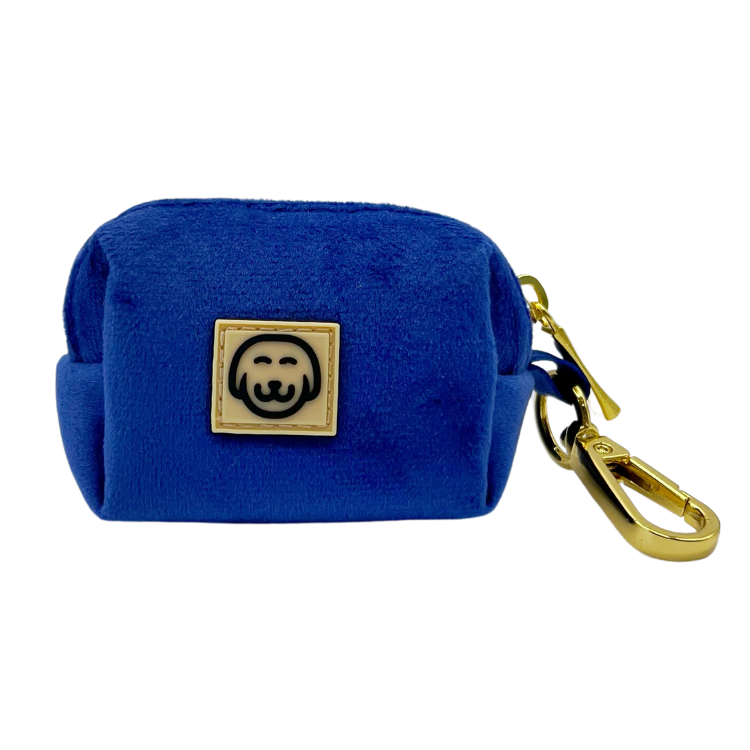Porte-sac pour déjections canines -Royal Velvet - bleu