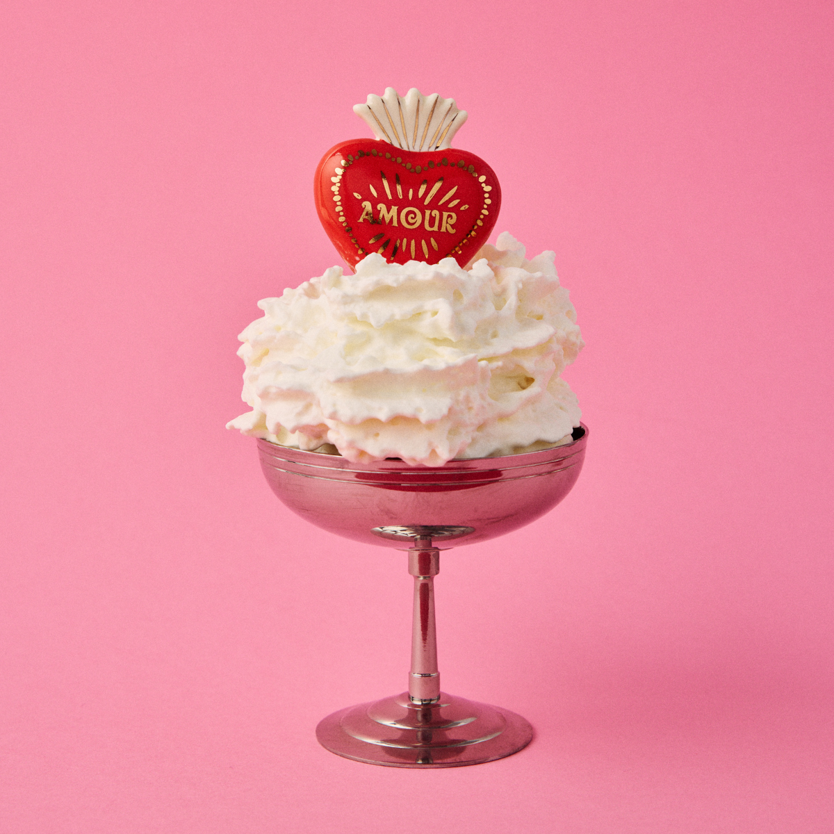 Porte-bonheur en céramique cœur ex-voto Amour