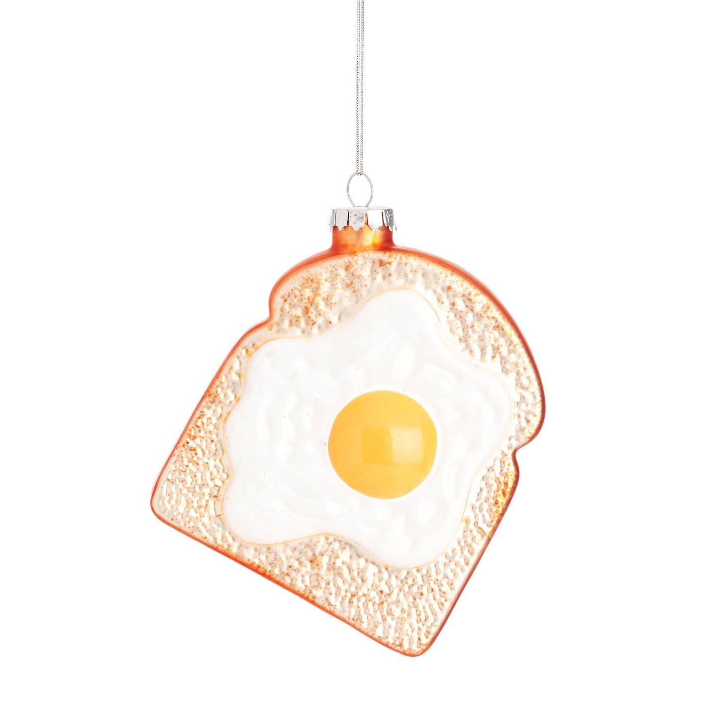 Boule en forme de toast avec œuf au plat