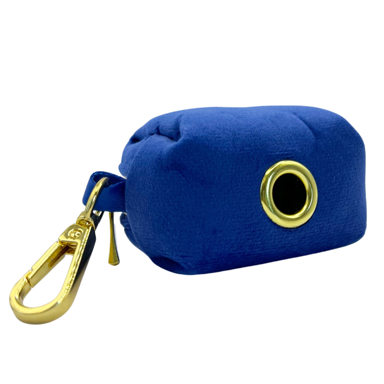 Porte-sac pour déjections canines -Royal Velvet - bleu