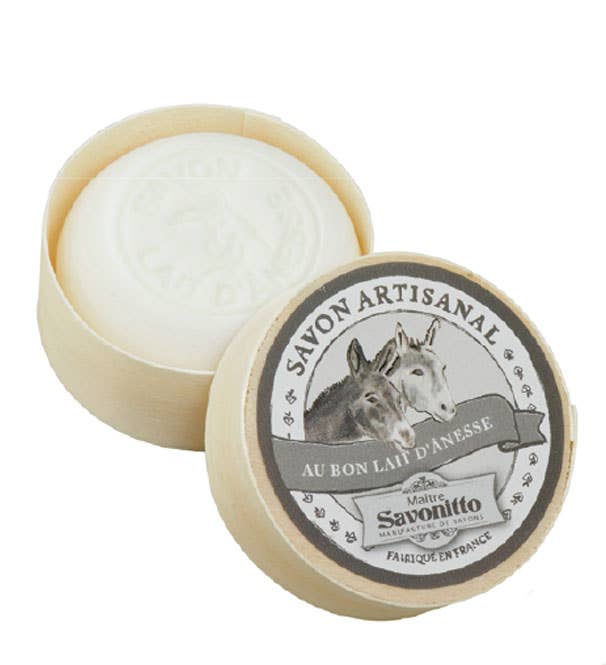 Savon Au Lait D’Ânesse dans Boite En Bois 100g