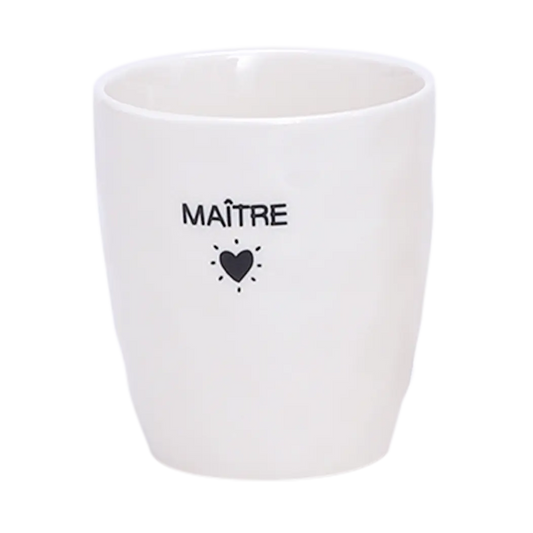 Verre message Maitre