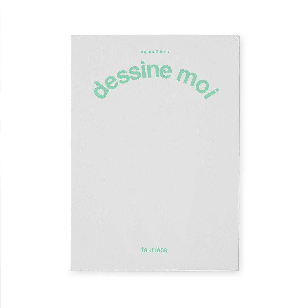 Carte postale à illustrer "dessine moi ta mère"