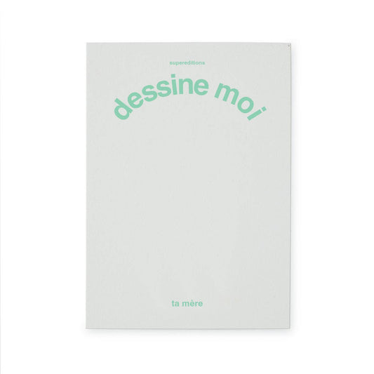 Carte postale à illustrer "dessine moi ta mère"