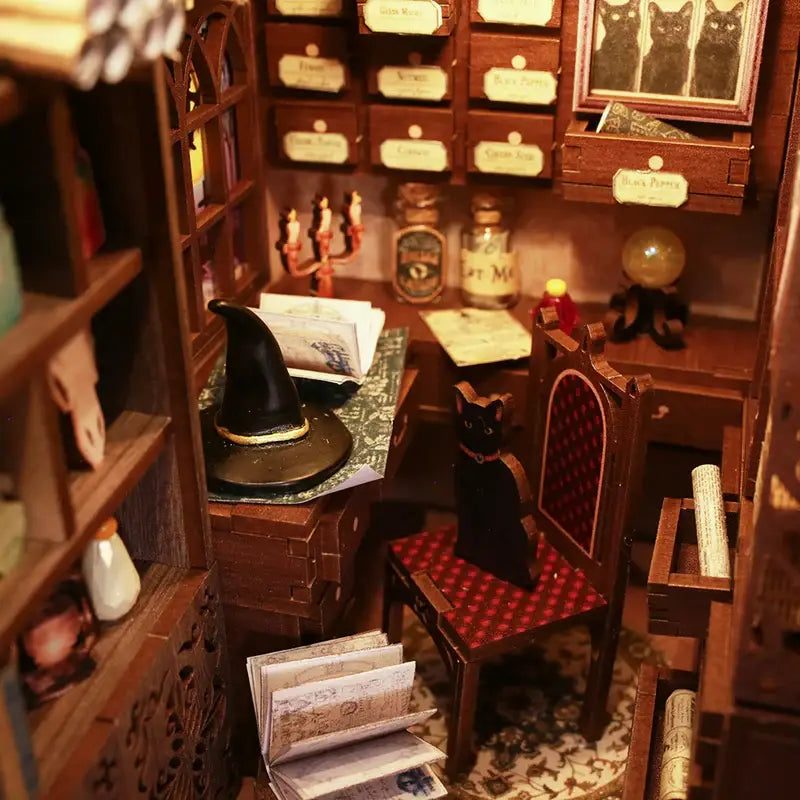 Book Nook : Magic pharmacistwith avec Protection Anti-poussière
