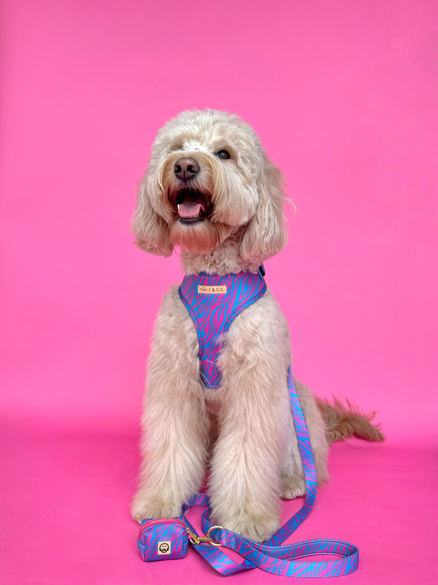 Porte-sac à crottes pour chien -  Malibu Doll - tigre rose