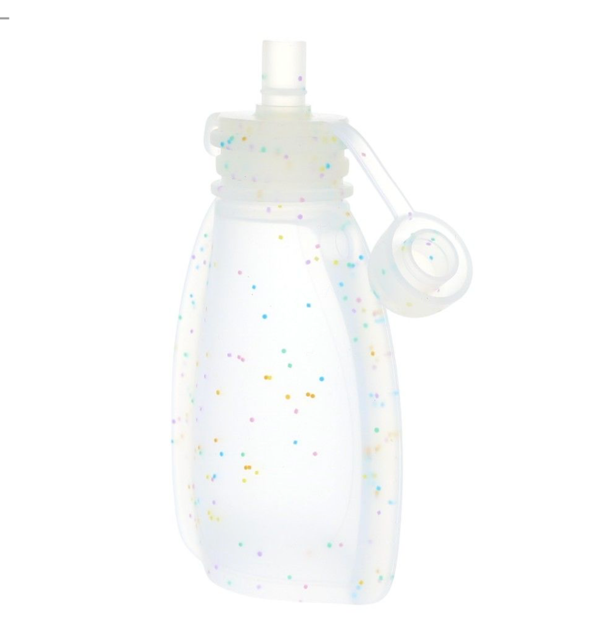 Gourde souple réutilisable à paillettes