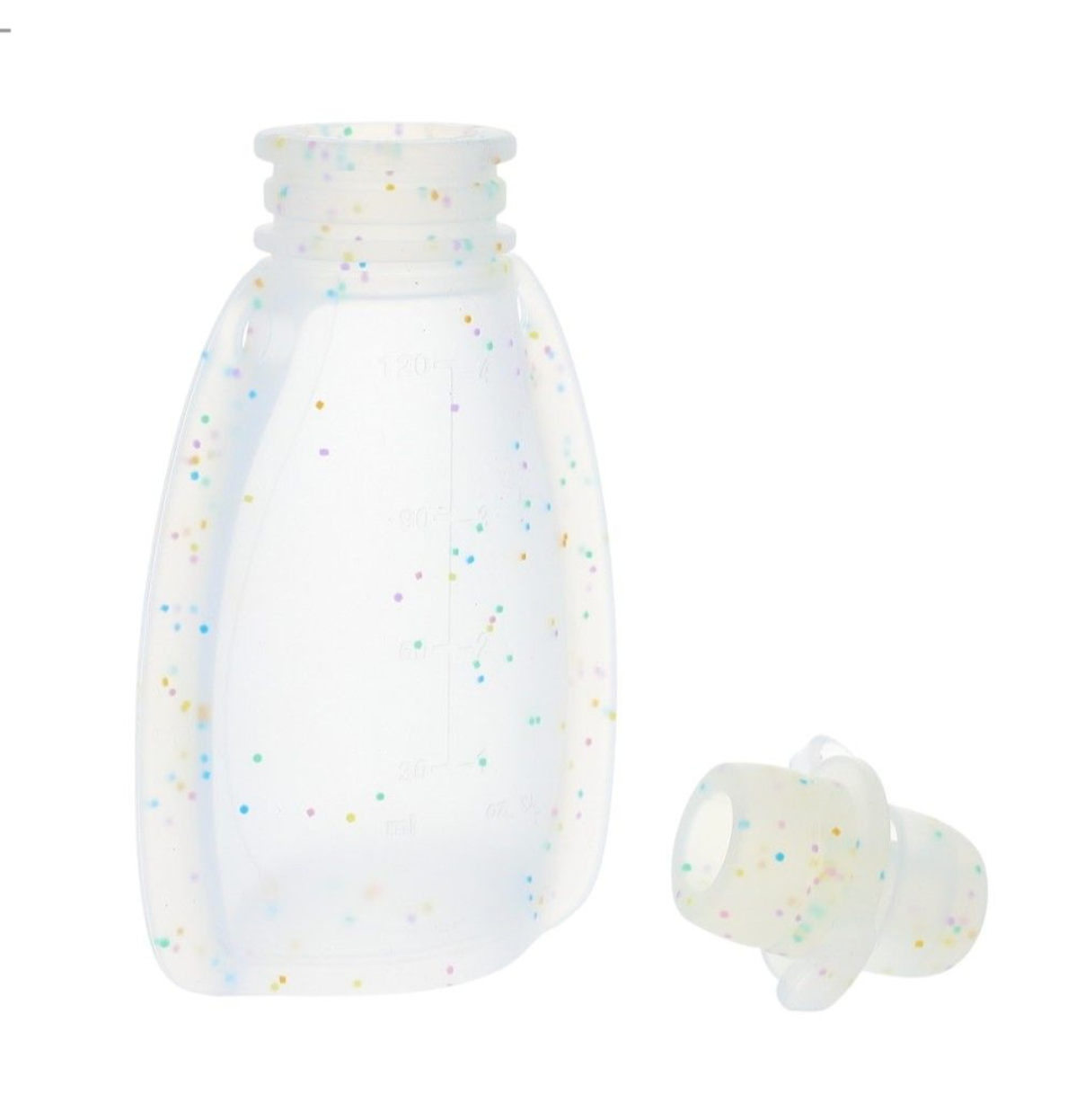 Gourde souple réutilisable à paillettes