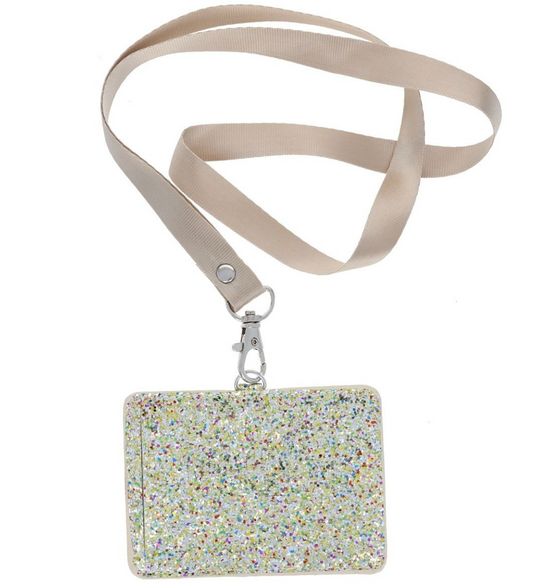 Porte carte bandoulière glitter
