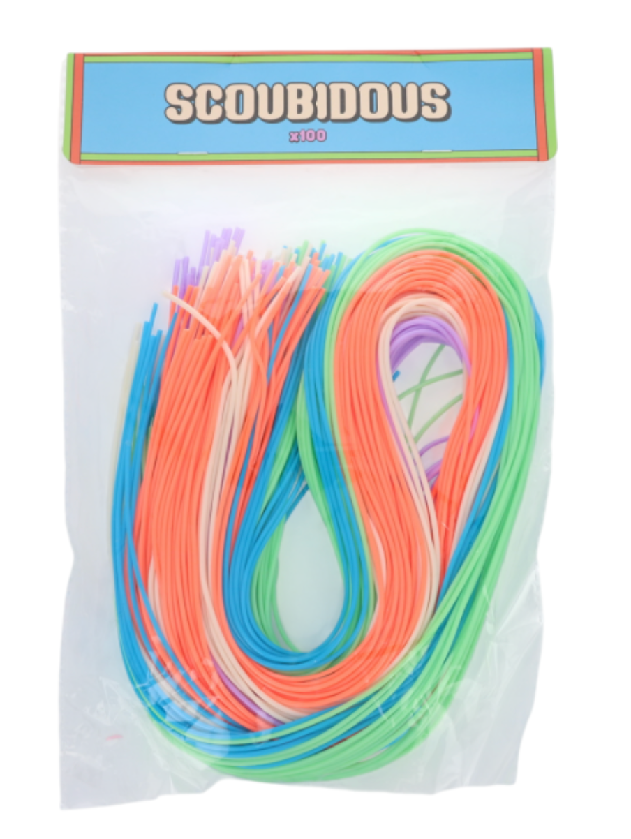 Lot 100 fils Scoubidous Multicolors