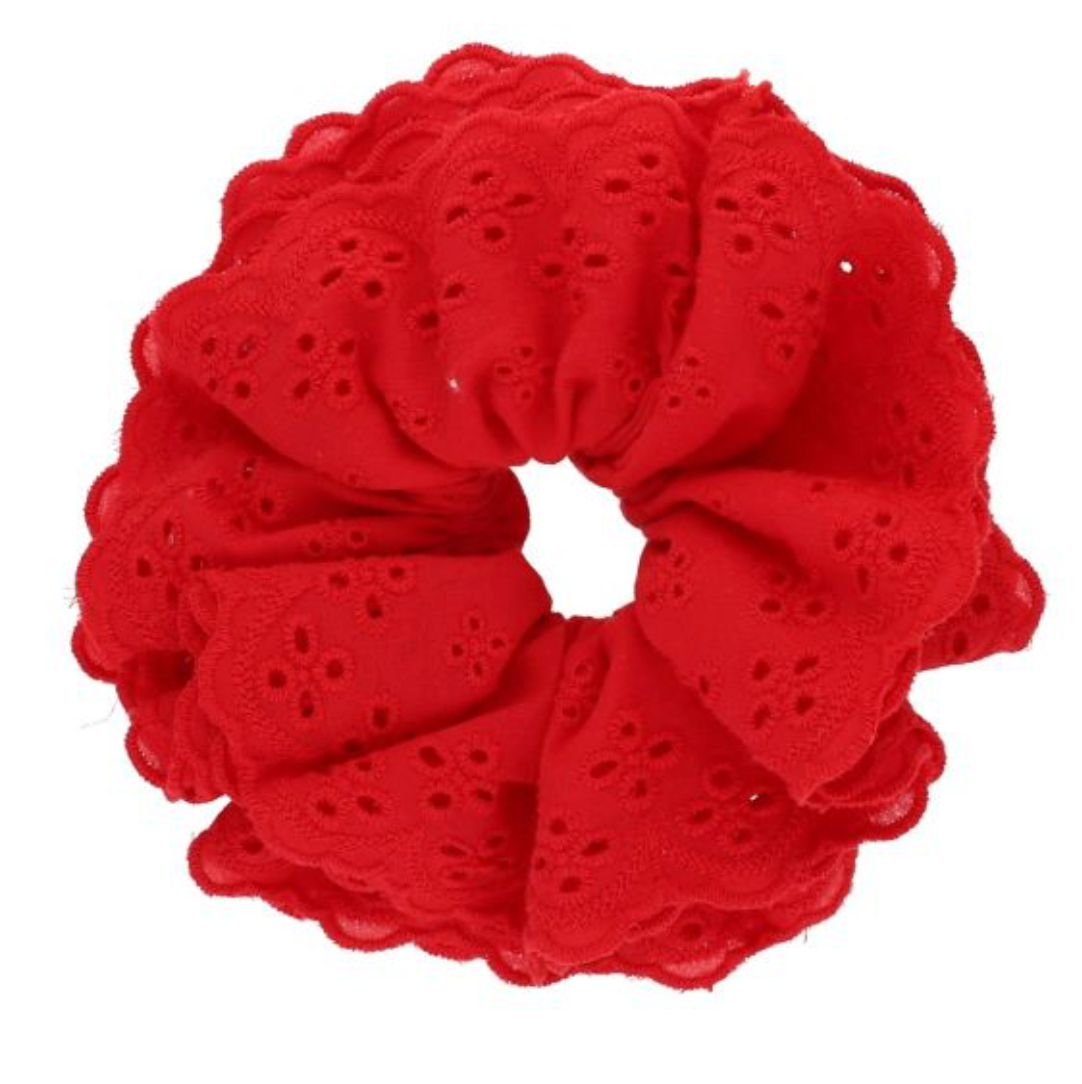 Chouchou broderie Anglaise