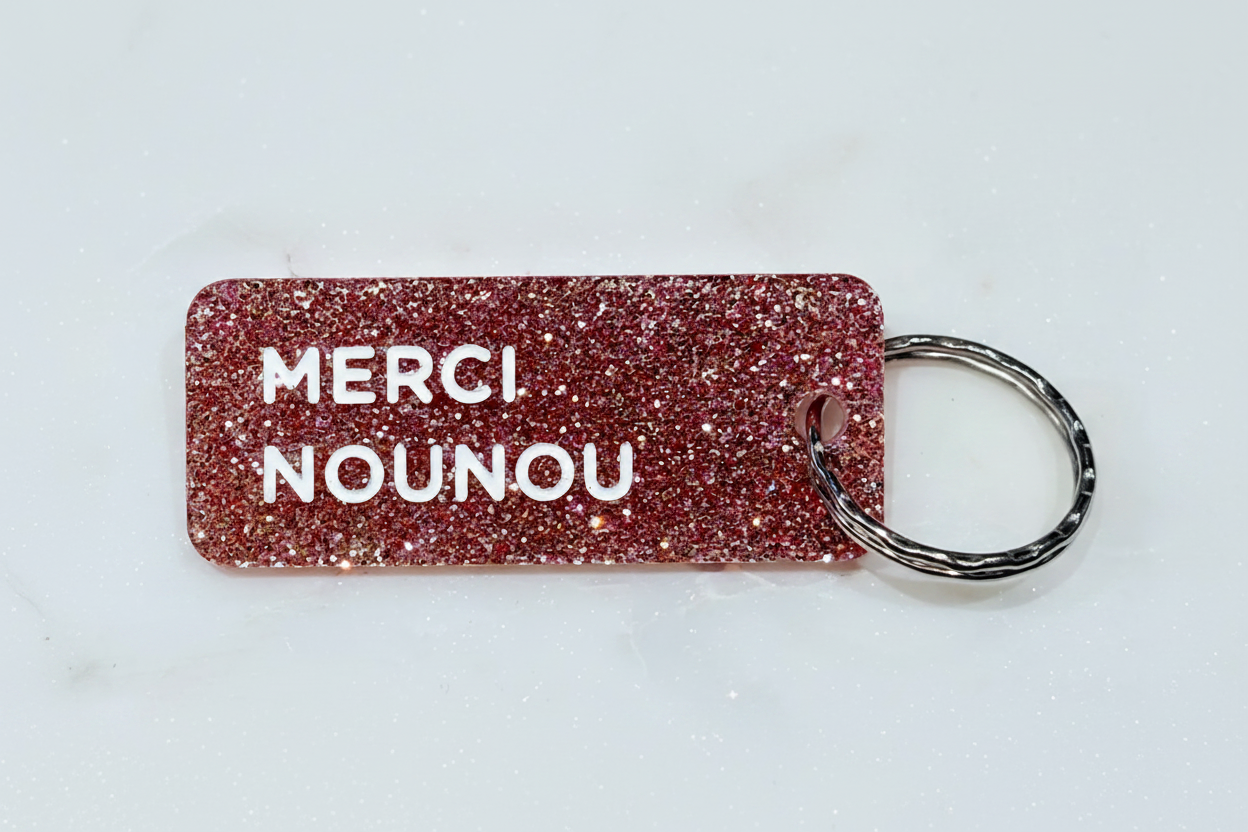 porte clé message