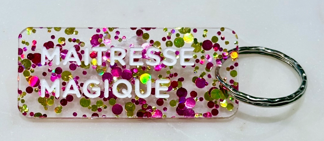 porte clé message