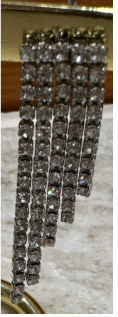 boucles d'oreille Strass courtes