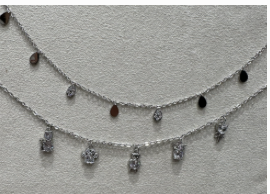 Colliers pampilles fantaisies argent