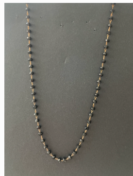Collier pierre noire