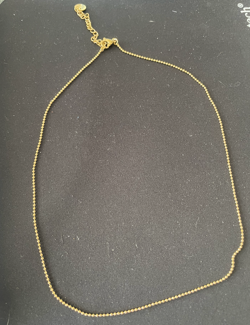 collier dore fine boule