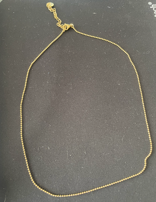 collier dore fine boule