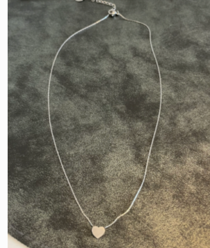 collier argent coeur