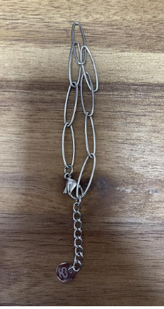 Bracelet maille ovale argent