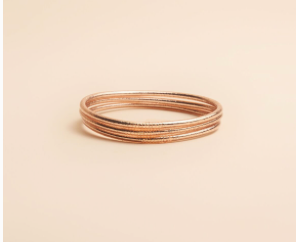 Bracelet bouddhiste KUMALI fin champagne