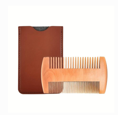 Peigne barbe bois avec étui