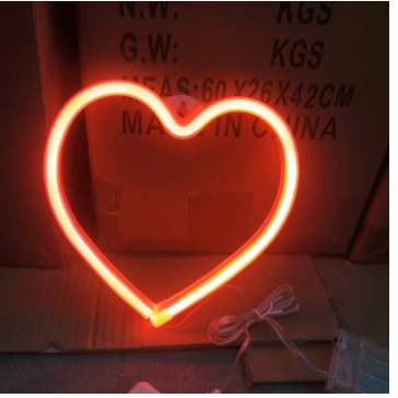 néon coeur rouge