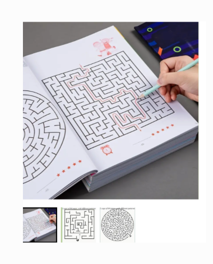 carnet jeu labyrinthe