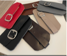 Porte étiquette cuir valise