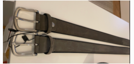 Ceinture cuir daim homme