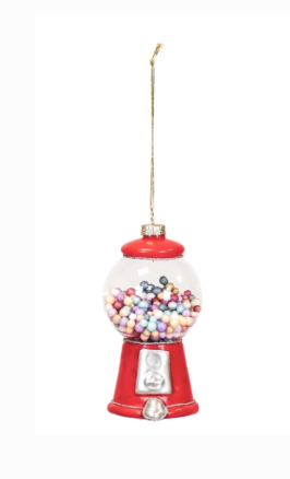 Boule de Noël - Machine à boules à gommes - Verre - 6 x 6 x 11 cm