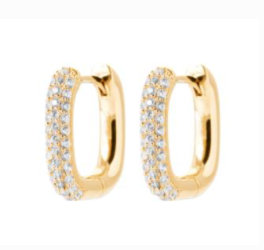 BO PO Créoles carrée strass -2667610