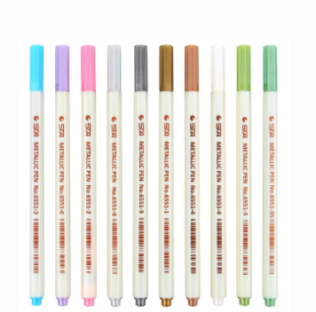 Stylos marqueurs métalliques