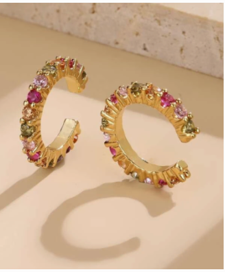 Anneau oreilles Strass