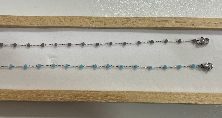 Bracelet petites pierres argent