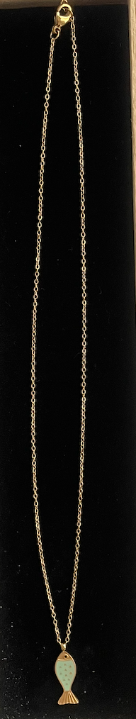 collier dore poisson