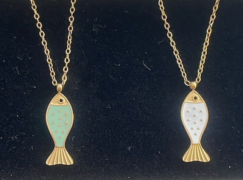 collier dore poisson