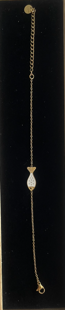bracelet dore poisson