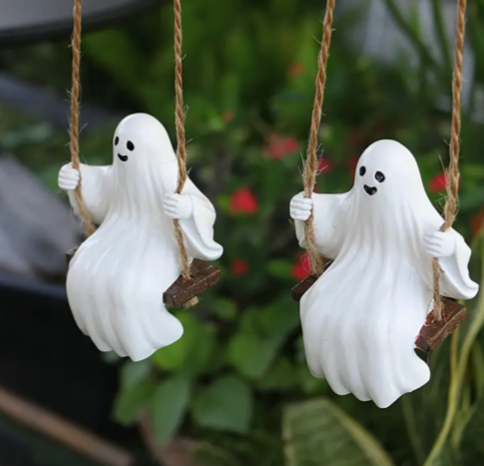 Fantômes balançoire Halloween