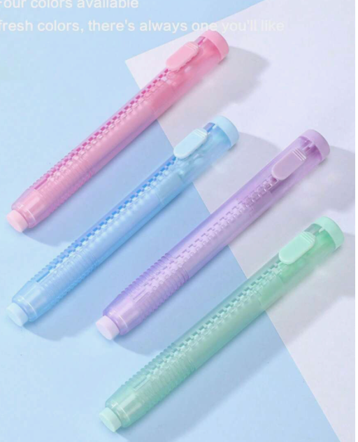 Ensemble gomme stylo + recharges