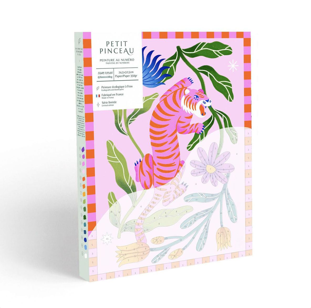 Peinture au numéro "Tigre fleuri"