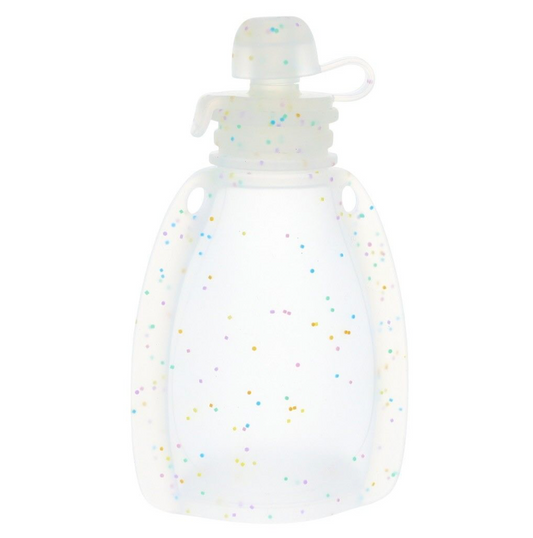 Gourde souple réutilisable à paillettes