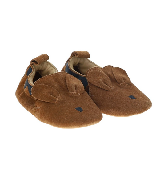 Chaussons bébé Kangourou en daim marron 12-18 mois