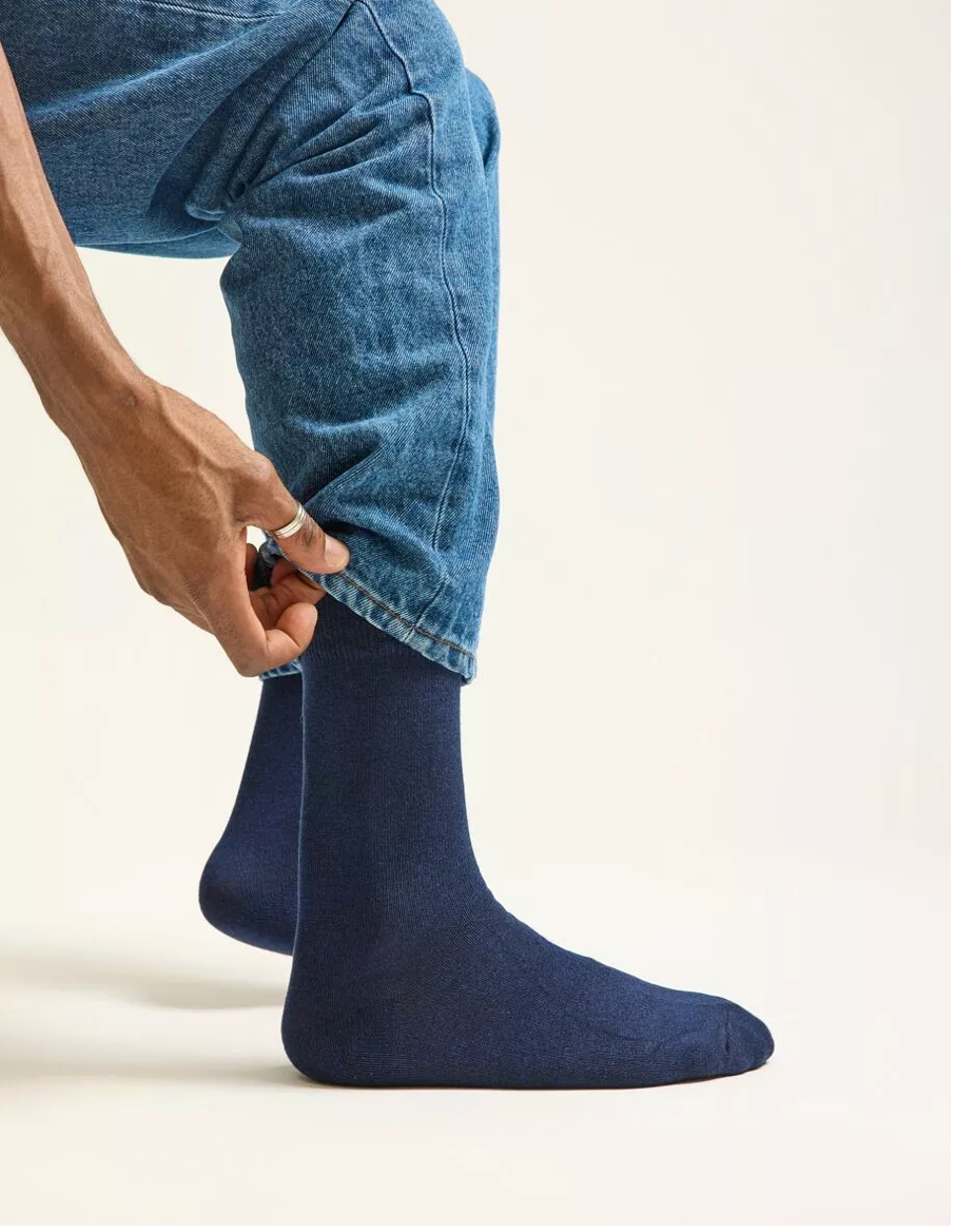 Chaussette Chiné - Gris bleu vert