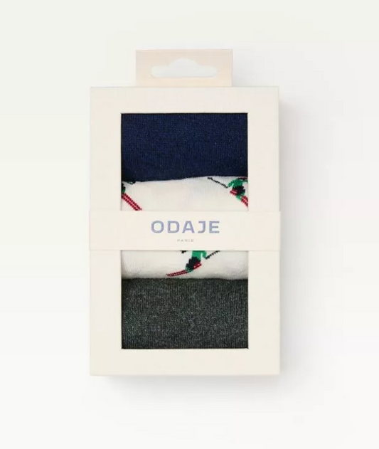 Chaussette Skieur - Marine vert