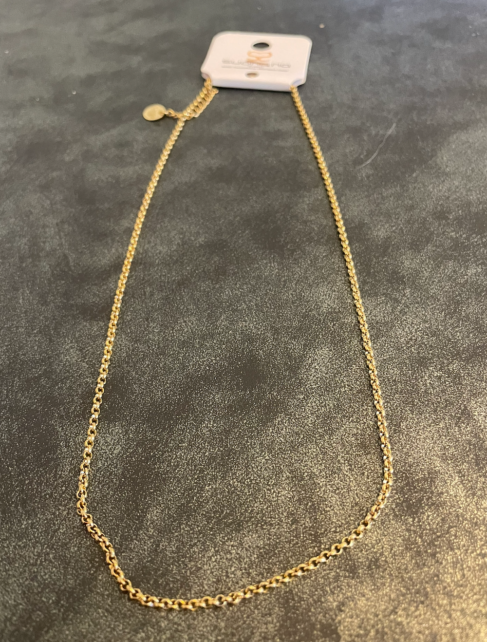 collier dore maille fine pour charme
