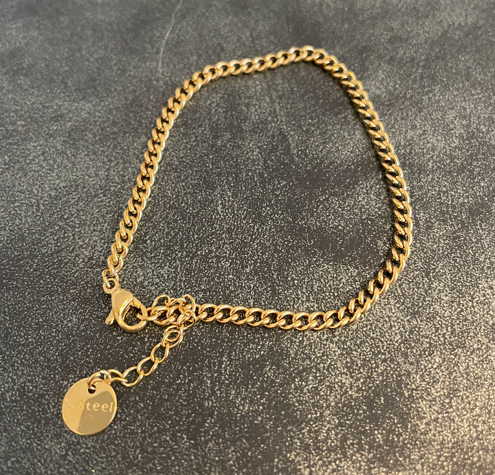 bracelet dore petite maille