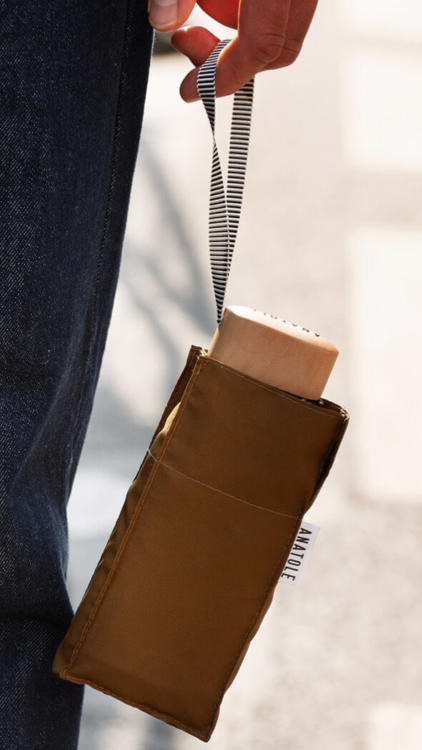 Mini parapluie caramel - AUGUSTINE