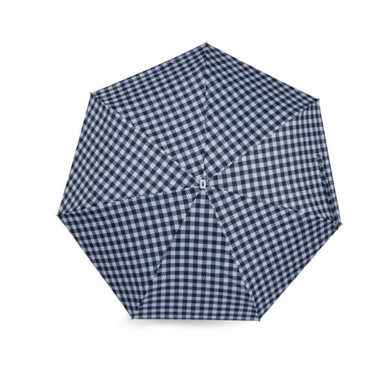 Mini parapluie vichy noir - KESINGTON